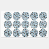 Koe en melk labels (Vel)