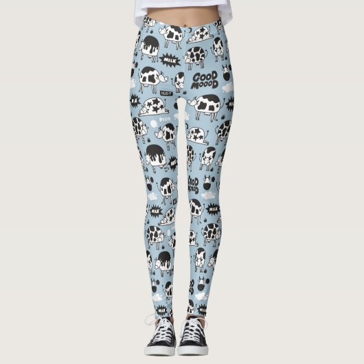 Koe en melk leggings (Voorkant)