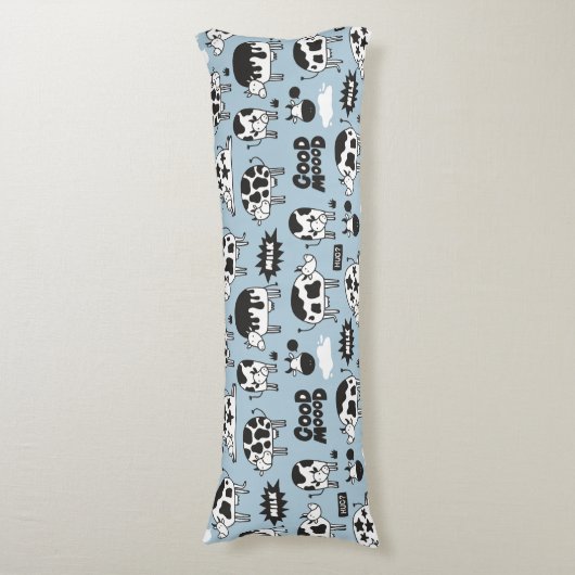 Koe en melk lichaamskussen (Voorkant Verticaal)