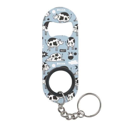 Koe en melk mini flessenopener (Achterkant)