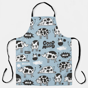 Koe en melk schort