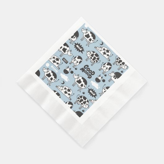 Koe en melk servet (Hoek)