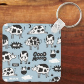 Koe en melk sleutelhanger (Achterkant)
