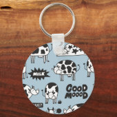 Koe en melk sleutelhanger (Voorkant)