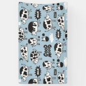 Koe en melk spandoek (Verticaal)