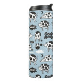 Koe en melk thermosbeker (Gedraaid links)