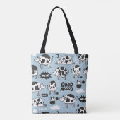 Koe en melk tote bag (Achterkant)