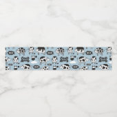 Koe en melk waterfles etiket (Enkel label)