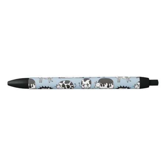 Koe en melk zwarte inkt pen (Voorkant)