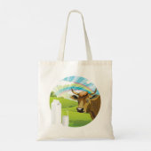 Koe en melkCanvas tas (Achterkant)