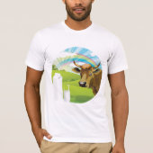 Koe en melkMannen T-shirt (Voorkant)