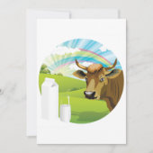 Koe- en melkuitnodigingen kaart (Voorkant)