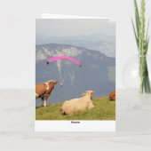 Koe-en-paragliderkaart Kaart (Achterkant)