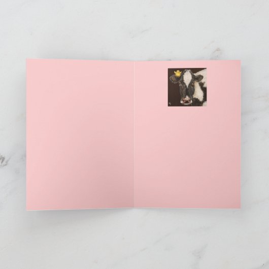 koe- en peepkaart kaart (Binnen)