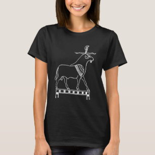 Koe en sloppenwijk Egypte Hieroglyphi T-shirt