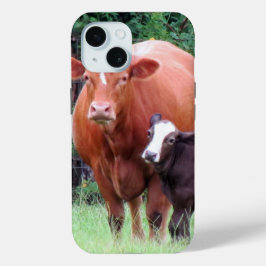 Koe en telefoonkwestie Calf iPhone 15 Case