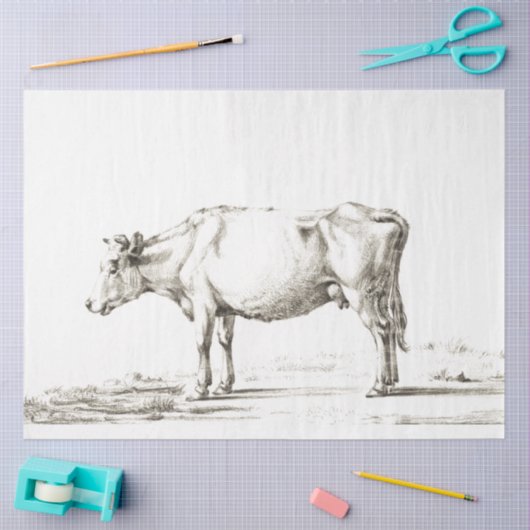 Koe Ephemera Decoupage  Boerderij Tissuepapier (Craft)