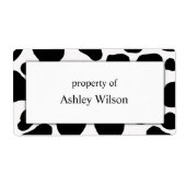 Koe etiketten afdrukken (Voorkant)