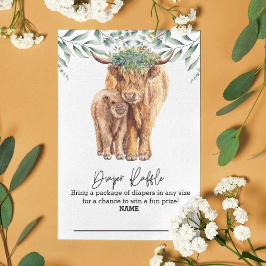 Koe Eucalyptus diapere Raffle Highland Informatiekaartje