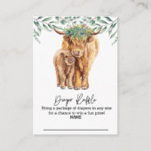 Koe Eucalyptus diapere Raffle Highland Informatiekaartje (Voorkant)