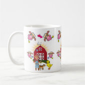 Koe Farmer Boerderij Yellow Duck Mok (Links)