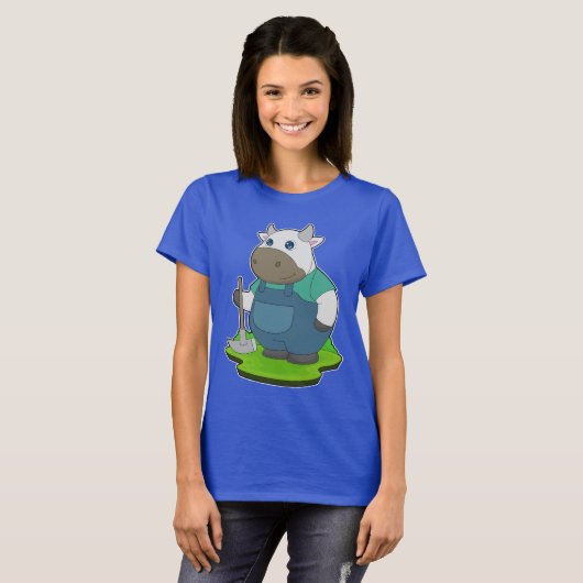Koe Farmer Pickaxe T-shirt (Voorkant volledig)