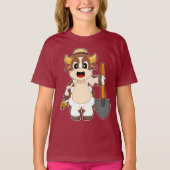 Koe Farmer Shovel T-shirt (Voorkant)