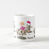 Koe Fee Florale Roze Harten Mok (Center)