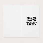 KOE FEED HAY VISITEKAARTJE (Buitenkant ongevouwen)