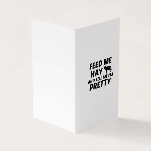 KOE FEED HAY VISITEKAARTJE (Buitenkant)