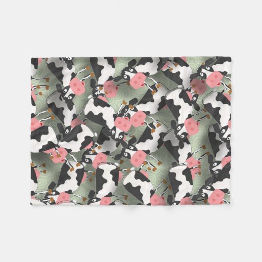 Koe Fleece Blanket (Voorkant (Horizontaal))