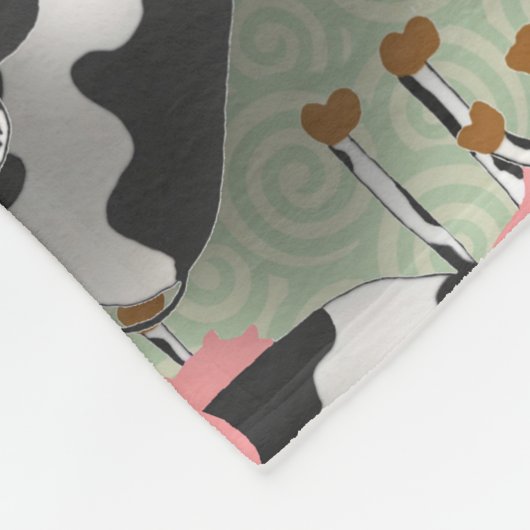 Koe Fleece Blanket Deken (Hoek)