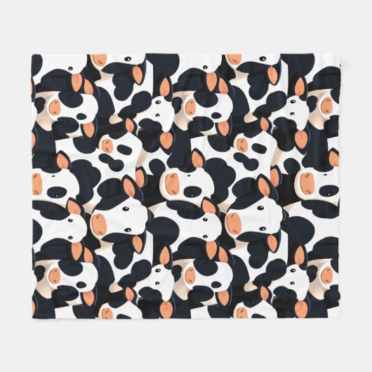 Koe fleece deken (Voorkant (Horizontaal))