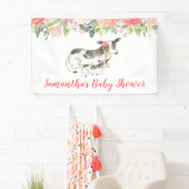 Koe Floral Girl Boerderij Theme Aangepaste banner (Insitu)