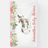 Koe Floral Girl Boerderij Theme Aangepaste banner (Verticaal)