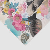 Koe Floral Mixed Media Collage Decoupage Tissuepapier (Detail)