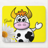 Koe Floral Muismat! Muismat (Voorkant)