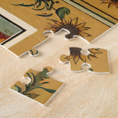 Koe Folk Art Floral Legpuzzel (Zijkant)