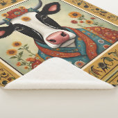 Koe Folk Art Floral Sherpa Deken (3/4)