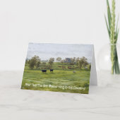 Koe Folk Art Style Country Boerderij Moving Kaart (Voorkant)