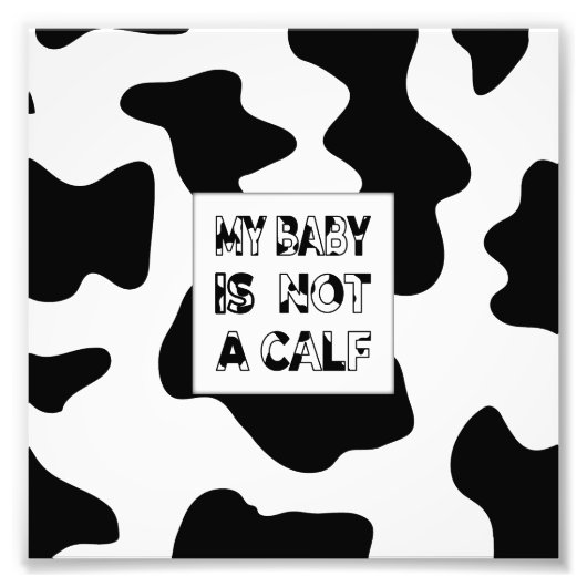 Koe Foto Afdruk (Voorkant)