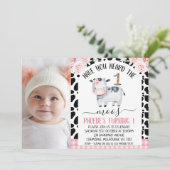 Koe Foto heeft je de dierentuinen van 1 september Kaart (Staand voorkant)