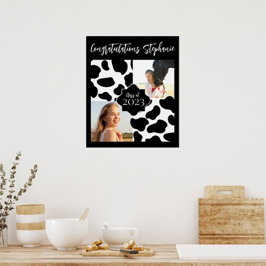 Koe Foto Poster Afstuderen (Keuken)