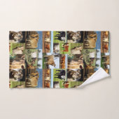 Koe fotocollage, bad handdoek (Handdoek)