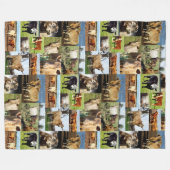 Koe fotocollage, fleece deken (Voorkant (Horizontaal))