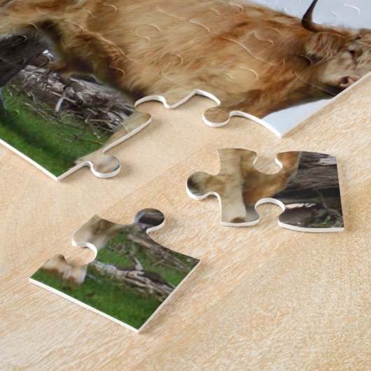 Koe fotocollage, legpuzzel (Zijkant)