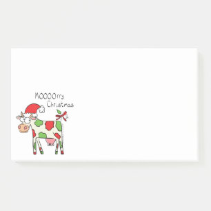 Koe Funny Cartoon kerstfeestdag Post-it® Notes