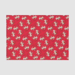 Koe Funny Cartoon kerstfeestdag Tissuepapier