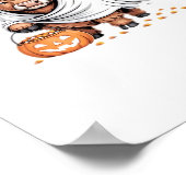 Koe Funny Halloween Spooky Dierenvrienden Essentia Poster (Hoek)