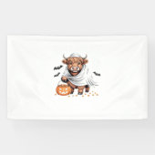 Koe Funny Halloween Spooky Dierenvrienden Essentia Spandoek (Horizontaal)
